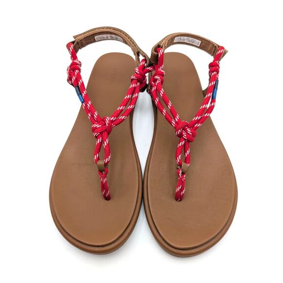 Sperry Isla T-Bar Slingback Sandal Open Round Toe Women's Red Size US11 EU42.5 - Picture 12 of 12